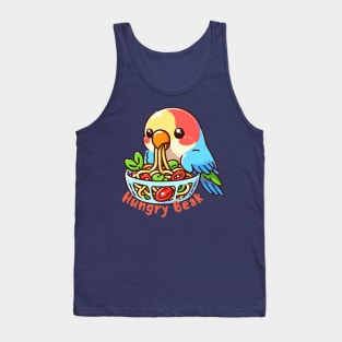 Pasta parrot eating spaghetti Tank Top